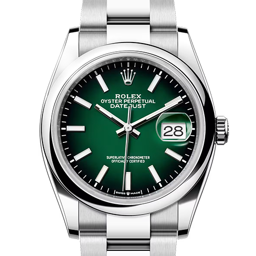 ロレックス デイトジャスト 126200 グリーンオンブレ 36mm ステンレススチール