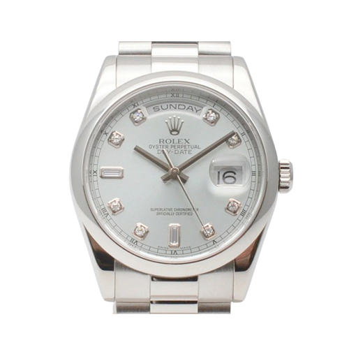 ロレックス デイデイト 118206A アイスブルー 36mm プラチナ