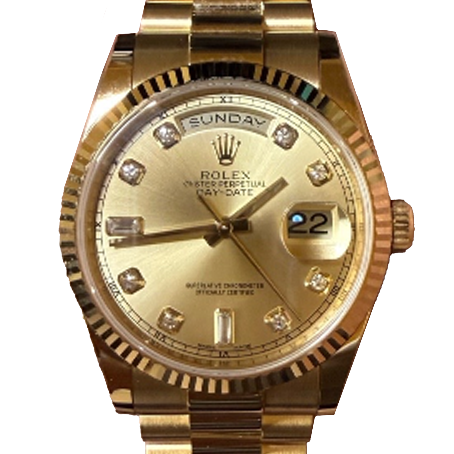 ロレックス デイデイト 118238A シャンパン 36mm イエローゴールド