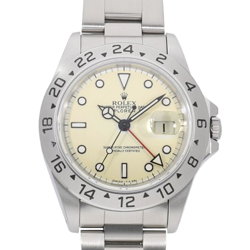 ロレックス エクスプローラー2 16570 アイボリー 40mm ステンレススチール