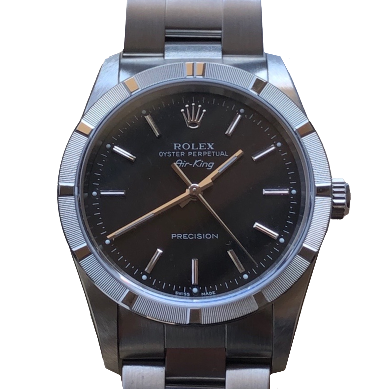 ロレックス エアキング 14010M ブラック 34mm ステンレススチール