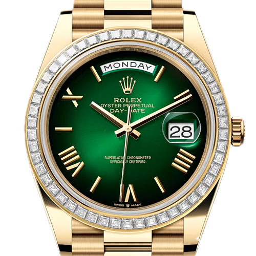 ロレックス デイデイト 228398TBR グリーンオンブレ 40mm イエローゴールド