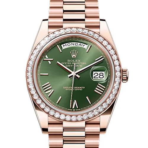 ロレックス デイデイト 228345RBR オリーブグリーン 40mm エバーローズゴールド