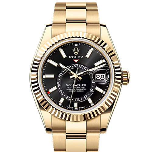 ロレックス スカイドゥエラー 336938 ブライトブラック 42mm イエローゴールド