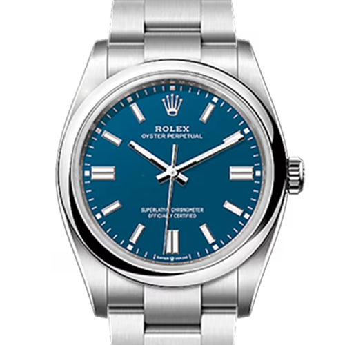 ロレックス オイスターパーペチュアル 126000 メッドブルー 36mm ステンレススチール