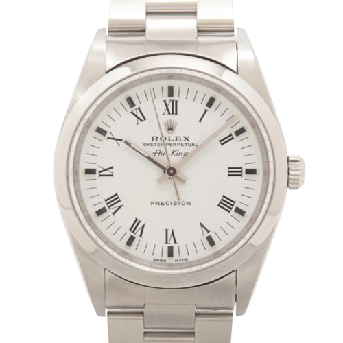 ロレックス エアキング 14000M ホワイト 34mm ステンレススチール