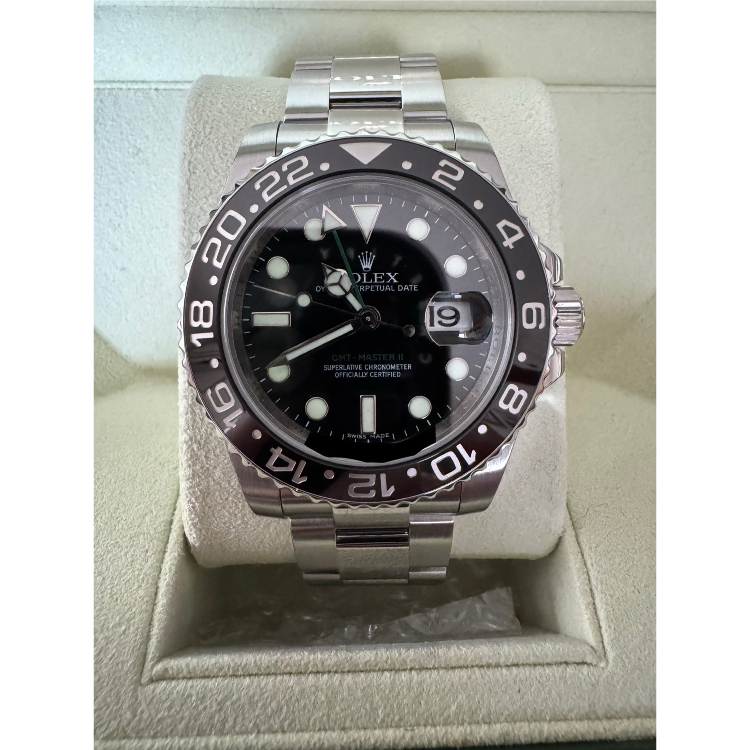 ロレックス GMTマスターⅡ 116710LN 中古美品【プレミアバリュー