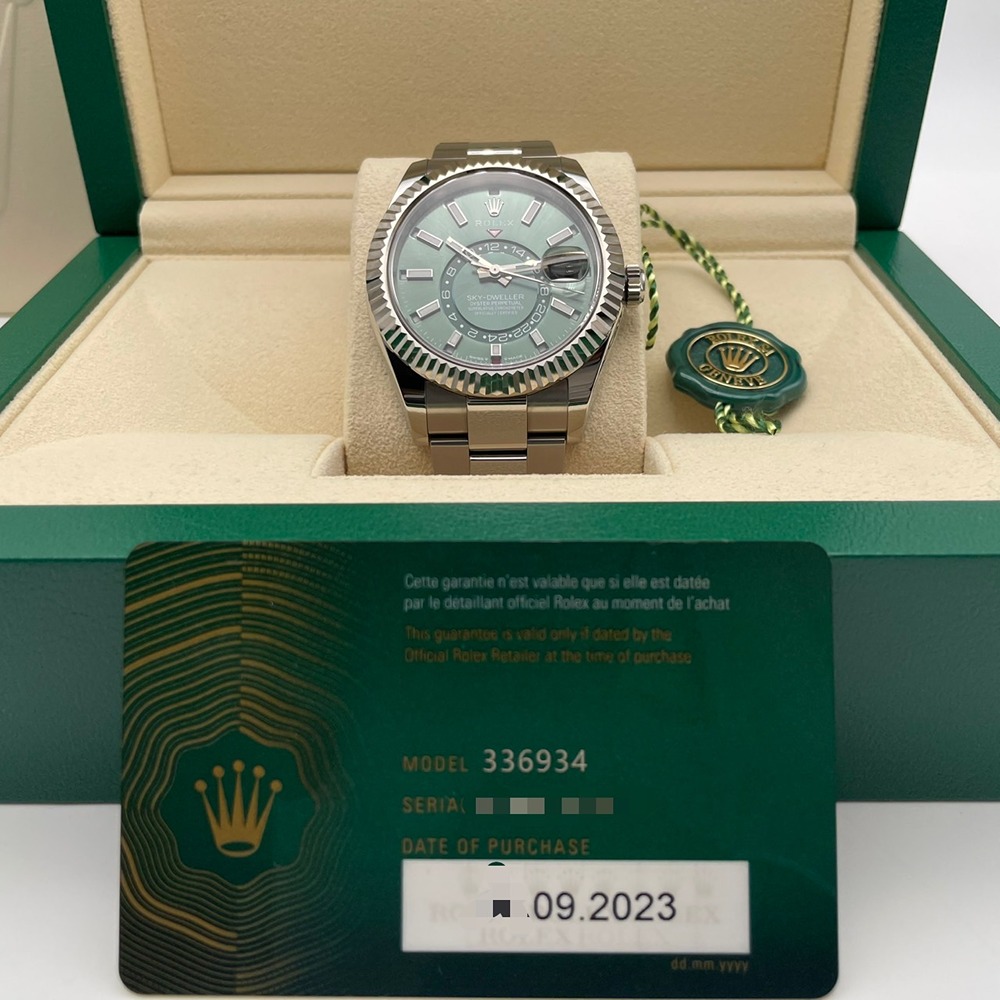 【中古品】ロレックス　スカイドゥエラー　３３６９３４　オイスターブレス 中古)ROLEX ロレックス スカイドゥエラー 336934 ブルー
