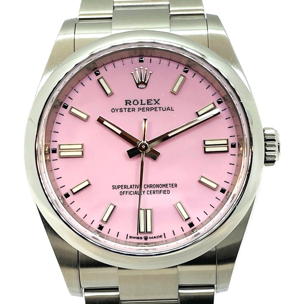 ロレックス オイスターパーペチュアル　ピンクバー　PRADOさま専用 177200 ピンク ROLEX（ロレックス）オイスターパーペチュアル