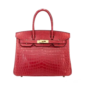 【2024年01月】エルメス バーキン 30 クロコダイルニロティカス ルージュ 中古品