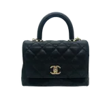 シャネル トップハンドル AS2215 ブラック カーフスキン W18H12D8
