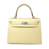エルメス ケリー  イエロー系 スイフト H17×W25×D10.5