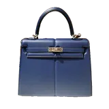 エルメス ケリー  ブルーサフィール ヴォーエプソン 25