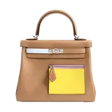 エルメス ケリー  チャイ/ライム/ブルーブリュム/カシス/ナタ ヴォースイフト 25