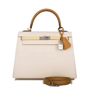 【2023年06月】エルメス ケリートリコロール 25 ヴォーエプソン ナタ/ジョーヌプッサン/セサミ 新品