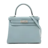 エルメス ケリー  ブルーラン エバーカラー W28