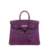 エルメス バーキン  ヴァイオレット クロコダイル 25
