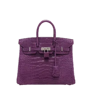 【2023年06月】エルメス バーキン 25 クロコダイル ヴァイオレット 中古品