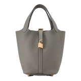 エルメス ピコタンロック  グレー トリヨンクレマンス 18