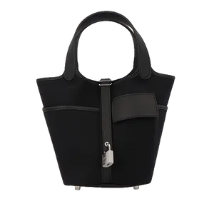 【2024年02月】エルメス ピコタンロックゴールド金具　B刻印 18 キャンバス×スイフト ブラック 未使用品