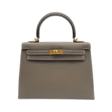 エルメス ケリー  エトゥープ エプソン 25