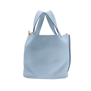 【2024年01月】エルメス ピコタンロックシルバー金具 18 トリヨンクレマンス ブルーペール 新品