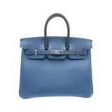 エルメス バーキン  ブルーインディゴ/ブラック／ブルードプリュス ヴォーエプソン 25