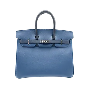 【2024年03月】エルメス バーキントリコロール 25 ヴォーエプソン ブルーインディゴ/ブラック／ブルードプリュス 新品