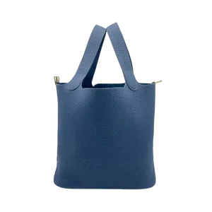 【2023年04月】エルメス ピコタンロックU刻印　シルバー金具 22 トリヨンクレマンス ブルー・ドゥ・プルス 新品