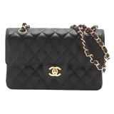 シャネル マトラッセ  ブラック キャビアスキン W23