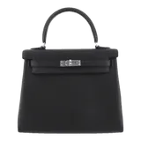 エルメス ケリー  ブラック エプソン 25