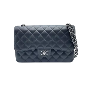 【2025年08月】シャネル マトラッセWフラップ Wチェーンショルダーバッグ　 30 キャビアスキン ブラック 中古品