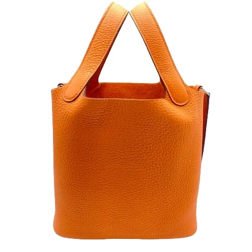 PM トリヨンクレマンス オレンジ シルバー金具