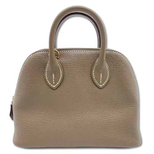 ミニ シェーブル エトゥープ ゴールド金具