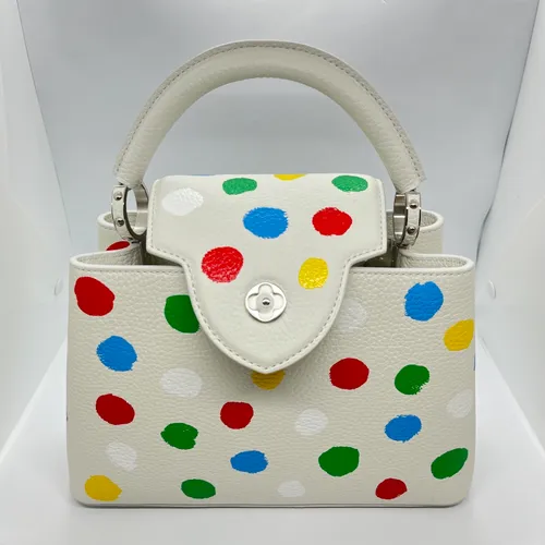 ハンドバック M21637 ホワイト レザー