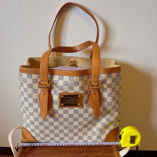 PM ハンドバック ホワイト ダミエ・アズールキャンバス