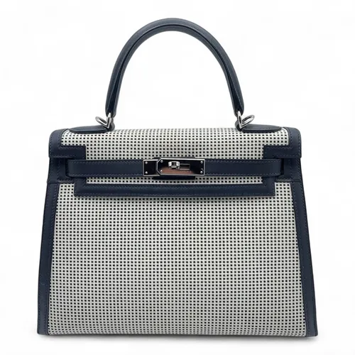 28 トワルキャドリーユ/スイフト ナチュラル/ネイビー シルバー金具