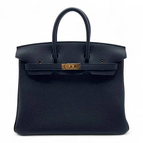 25 ヴェルソ ノワール/ブルーサフィール トゴ ゴールド金具