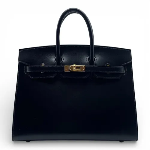 セリエ 25 ボックスカーフ ノワール ゴールド金具