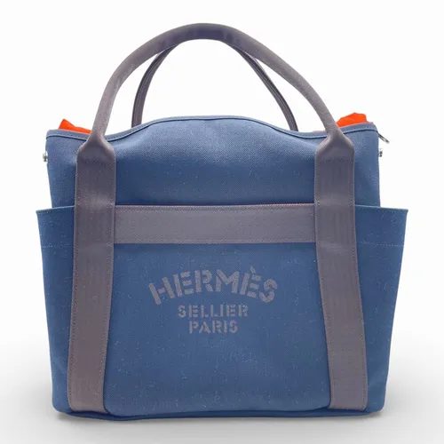 48 キャンバス/バレニア ブルーネイビー/フー シルバー金具