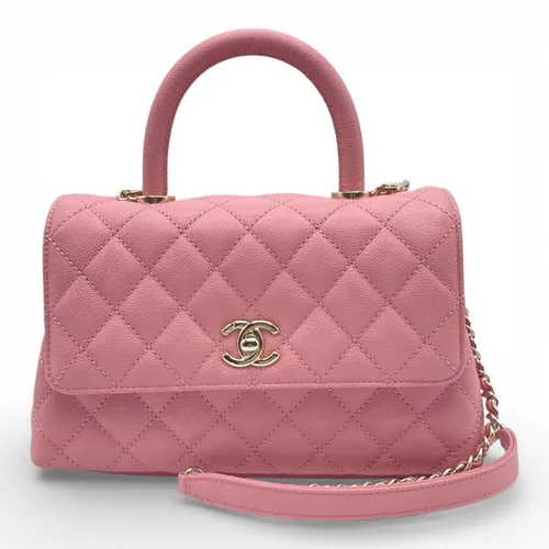 W24 キャビアスキン ピンク ゴールド金具