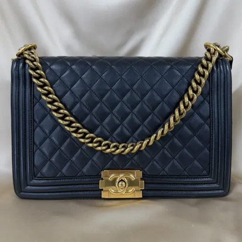 28 ラムスキン ブラック ゴールド金具