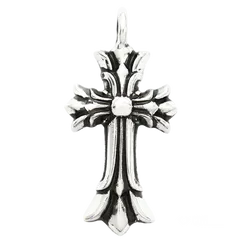 クロムハーツ CHクロス ダブルCHクロスチャーム/シルバー/中古