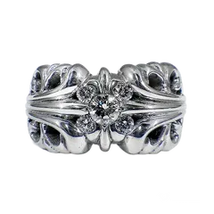 クロムハーツ K&T リング ダイヤモンド/シルバー/新品