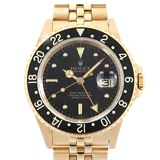 ロレックス GMTマスター 16758 ブラック イエローゴールド 40mm