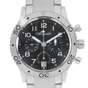 【2024年05月】ブレゲ タイプXX 3820ST_H2_SW9 ステンレススチール 39.5mm ブラック 中古美品