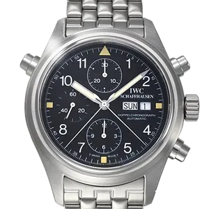 【2026年01月】IWC パイロットウォッチドッペルクロノグラフ IW371319 ステンレススチール 42mm ブラック 中古品