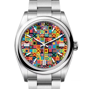 【2026年05月】ロレックス オイスターパーペチュアル100周年記念 126000 ステンレススチール 36mm マルチカラー、ジュビリーモチーフ 新品
