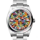 ロレックス オイスターパーペチュアル 126000 マルチカラー、ジュビリーモチーフ 36mm ステンレススチール