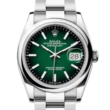 ロレックス デイトジャスト 126200 グリーンオンブレ ステンレススチール 36mm